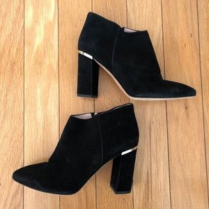 Kate Spade New York Black Suede Ankle Boots
